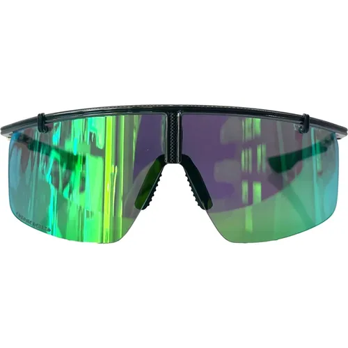 Gunmetal Masken Sonnenbrille mit Titanrahmen - Chrome Hearts - Modalova