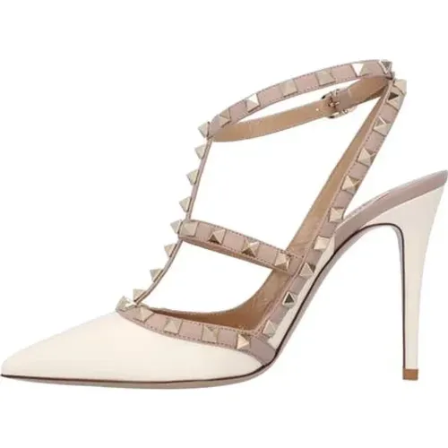 Leather heels , female, Sizes: 3 1/2 UK - Valentino - Modalova