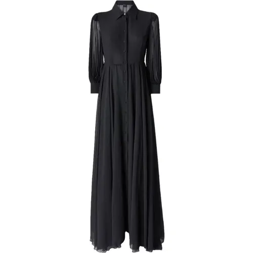 Elegant Long Shirt Dress , female, Sizes: XS - pinko - Modalova