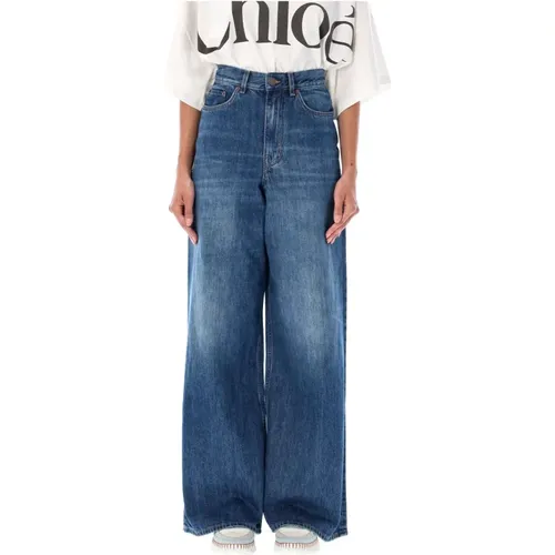 High Waist Wide-Leg Denim Jeans - Chloé - Modalova