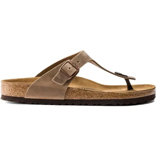 Klassische Braune Sandale - Gizeh Modell , Damen, Größe: 35 EU - Birkenstock - Modalova