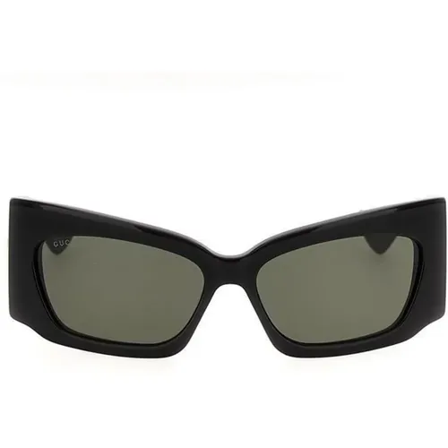 Square Frame Sunglasses with Grey Lenses , unisex, Sizes: ONE SIZE - Gucci - Modalova