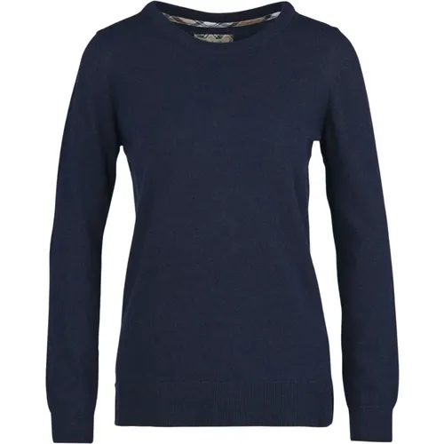 Pendle Crew Knit - Lkn1075 Blu , female, Sizes: XS, S, M - Barbour - Modalova