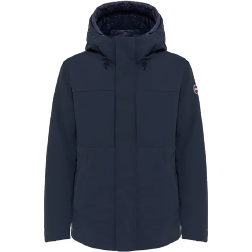 Blaue Extra Slim Kapuzen Winterjacke - Colmar - Modalova