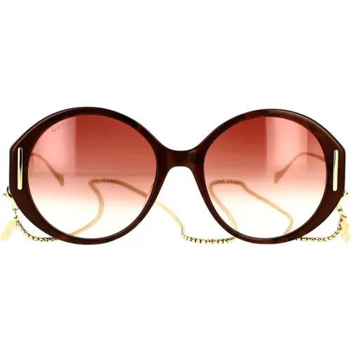 Gg1202S 004 Sonnenbrille mit Kette - Gucci - Modalova