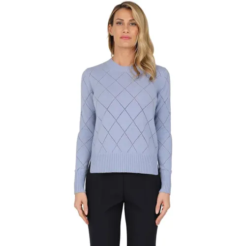 Wool and Cashmere Argyle Sweater , female, Sizes: S - Max Mara Studio - Modalova