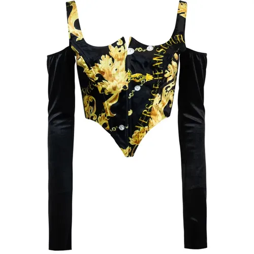Top with Zipper - Modern and Stylish , female, Sizes: M - Versace Jeans Couture - Modalova