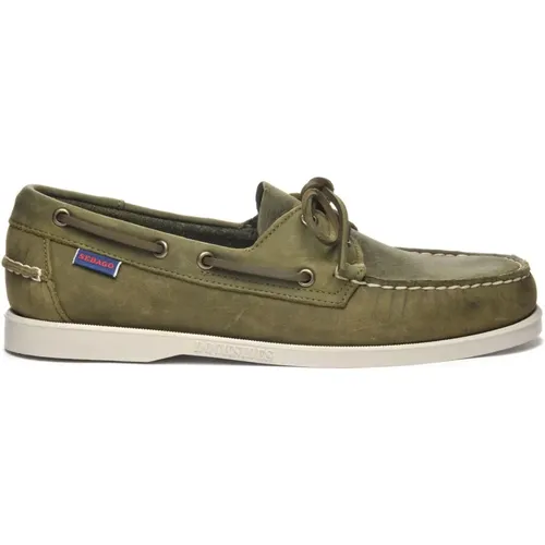 Leather Boat Shoes , male, Sizes: 7 UK, 11 UK, 8 UK - Sebago - Modalova