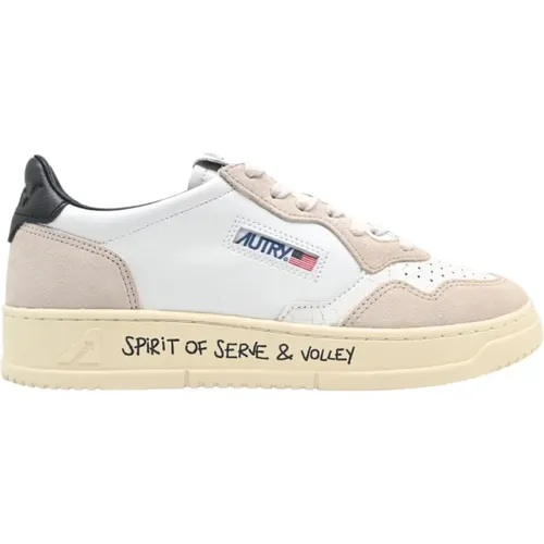 Sneakers Medalist Low Man White/Black , male, Sizes: 5 UK, 8 UK, 6 UK, 12 UK, 9 UK - Autry - Modalova