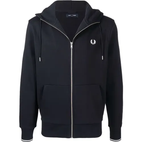 Hooded Sweatshirt 795 Navy , male, Sizes: L, S - Fred Perry - Modalova