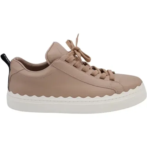 Pre-owned Leather sneakers , female, Sizes: 5 UK - Chloé Pre-owned - Modalova