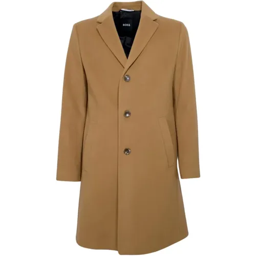 Formal Slim Fit Wool Coat , male, Sizes: XL, L, 2XL - Hugo Boss - Modalova