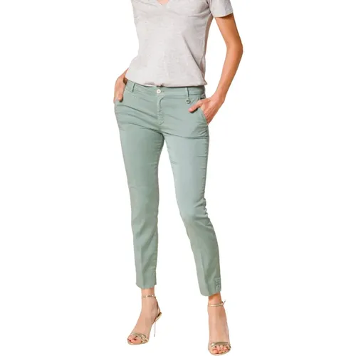 Curvy Chino Hose in Mintgrün , Damen, Größe: S - Mason's - Modalova