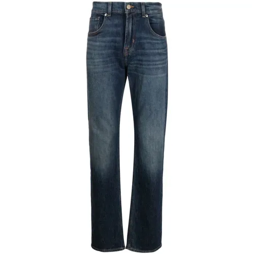 Dark Straight Upgrade Jeans , male, Sizes: W31 - 7 For All Mankind - Modalova