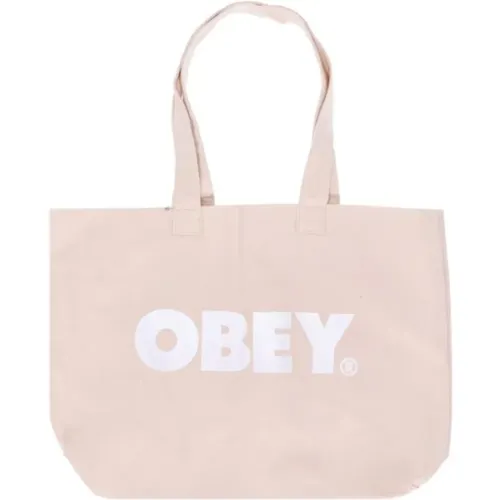 Canvas Tote Bags , Damen, Größe: ONE Size - Obey - Modalova