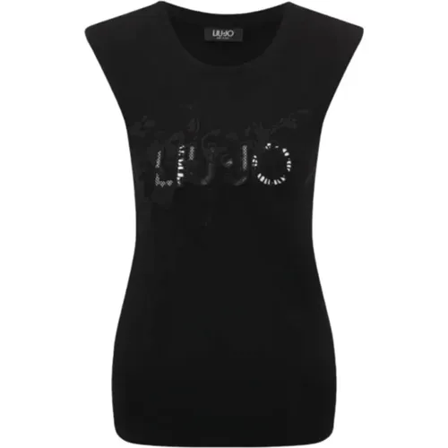 Basic T-Shirt , female, Sizes: XL, XS, S - Liu Jo - Modalova