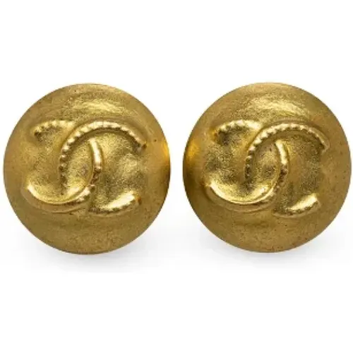 Pre-owned Metal earrings , female, Sizes: ONE SIZE - Chanel Vintage - Modalova