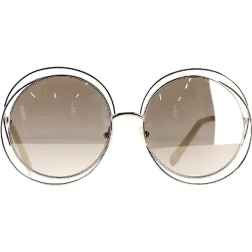 Pre-owned Metal sunglasses , female, Sizes: ONE SIZE - Chloé Pre-owned - Modalova