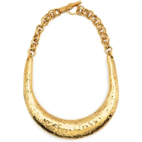 Golden Moon Pendant Necklace , female, Sizes: ONE SIZE - Saint Laurent - Modalova