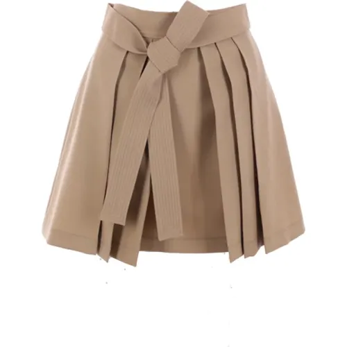 Pleated Wool Skirt , female, Sizes: S, XS - Kenzo - Modalova