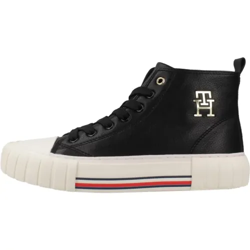 Hoher Lace-Up Sneaker , Herren, Größe: 37 EU - Tommy Hilfiger - Modalova