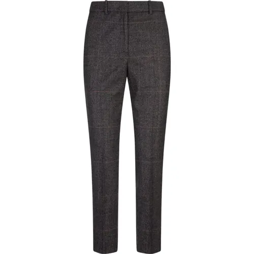 Grey Wool Trousers Prince of Wales , female, Sizes: 2XS, M, XL, S, L, XS - Incotex - Modalova