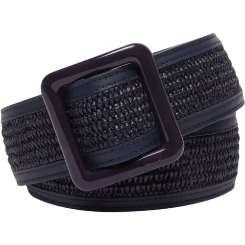 Raffia Effect Belt , female, Sizes: XL - Max Mara Weekend - Modalova