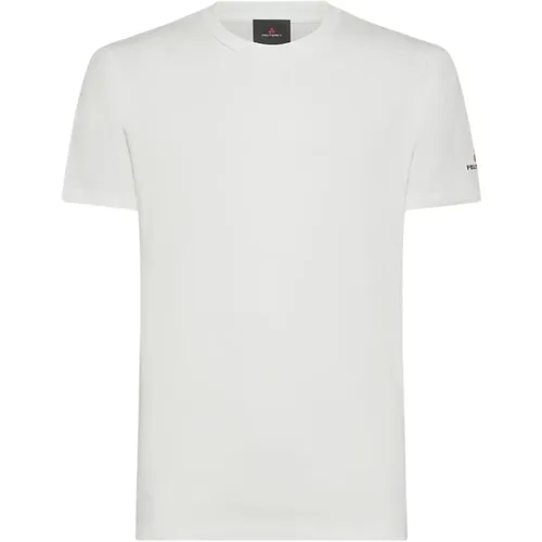 Minimalistisches Logo T-shirt Jersey Baumwolle , Herren, Größe: L - Peuterey - Modalova