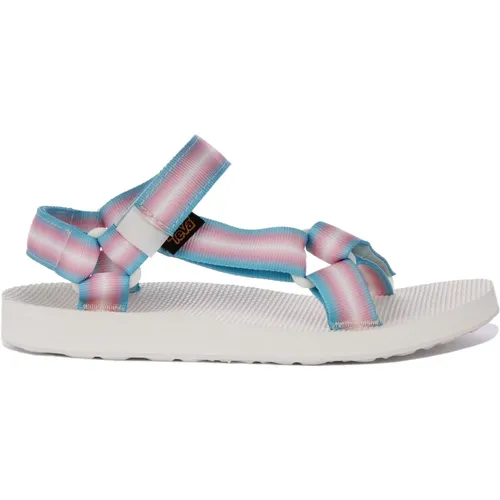 Gradient Original Universal Sandals Blue , female, Sizes: 6 UK, 5 UK, 7 UK, 4 UK - Teva - Modalova