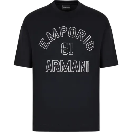 Kurzarm T-Shirt , Herren, Größe: S - Emporio Armani - Modalova