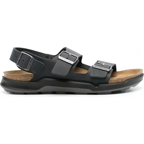 Leather Flat Sandals for Men , male, Sizes: 12 UK - Birkenstock - Modalova