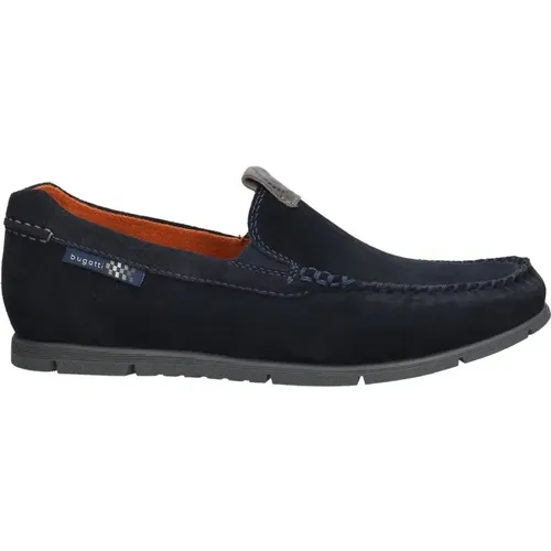 Blaue Loafer für Männer , Herren, Größe: 44 EU - Bugatti - Modalova