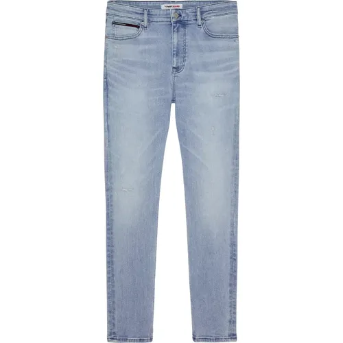 Stylische blaue Denim-Jeans für Männer , Herren, Größe: W31 - Tommy Jeans - Modalova