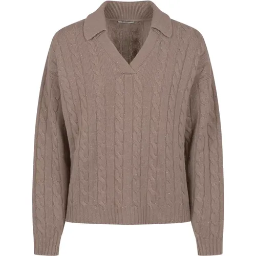 Womens Tricot Sweaters , female, Sizes: 2XL - PESERICO - Modalova