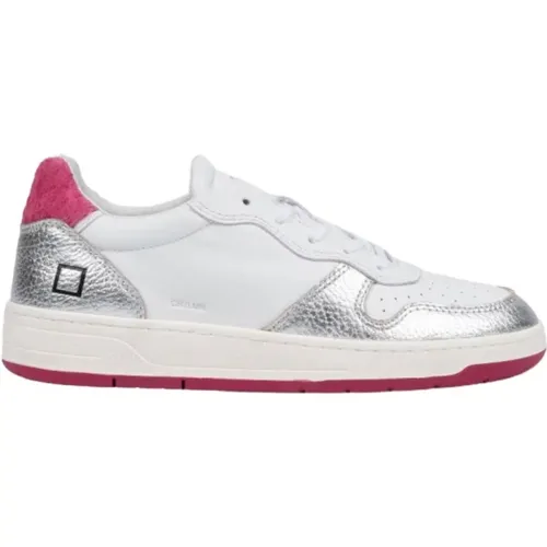 Silver and Court Sneakers , female, Sizes: 3 UK - D.a.t.e. - Modalova