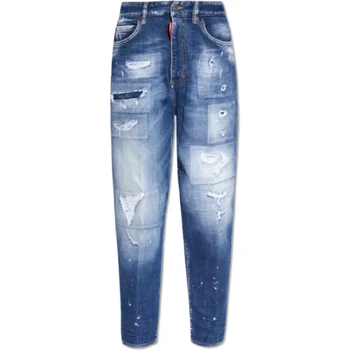 Jeans mit schmal zulaufenden Beinen , Damen, Größe: S - Dsquared2 - Modalova