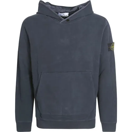 Buttoned Hoody , male, Sizes: XL, L - Stone Island - Modalova