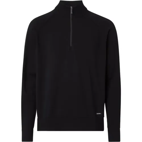 Stylish Zip-Through Sweatshirt , male, Sizes: L, S, M - Calvin Klein - Modalova