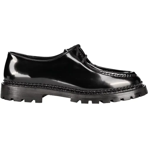 Patent Leather Lace-Up Shoes , male, Sizes: 8 1/2 UK, 11 UK, 7 1/2 UK, 6 UK, 7 UK - Saint Laurent - Modalova