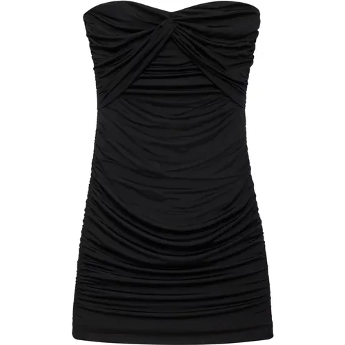 Schwarzes Ravine Kleid mit Knotendetail - Anine Bing - Modalova