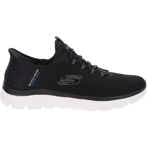 Elasticized Fabric Men Sneakers , male, Sizes: 7 UK, 6 UK - Skechers - Modalova
