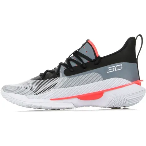 Weiße Low Curry 7 Herrenschuh , Herren, Größe: 48 EU - Under Armour - Modalova