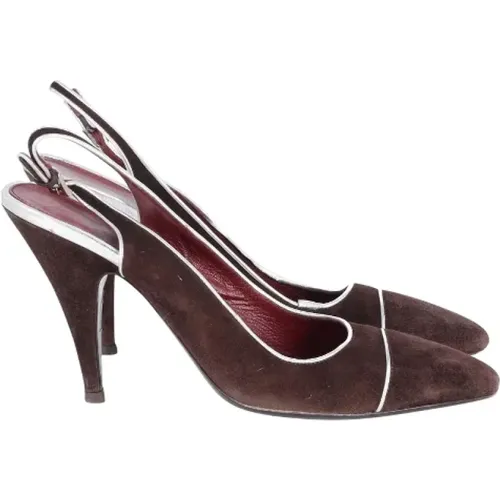 Pre-owned Suede heels , female, Sizes: 7 1/2 UK - Prada Vintage - Modalova