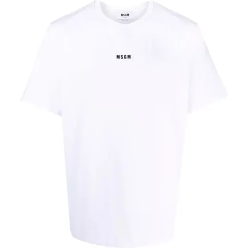 T-Shirts , Herren, Größe: L - MSGM - Modalova