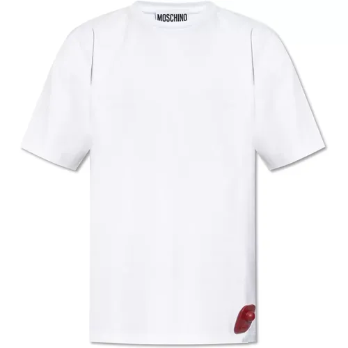 Oversize T-Shirt , Herren, Größe: L - Moschino - Modalova