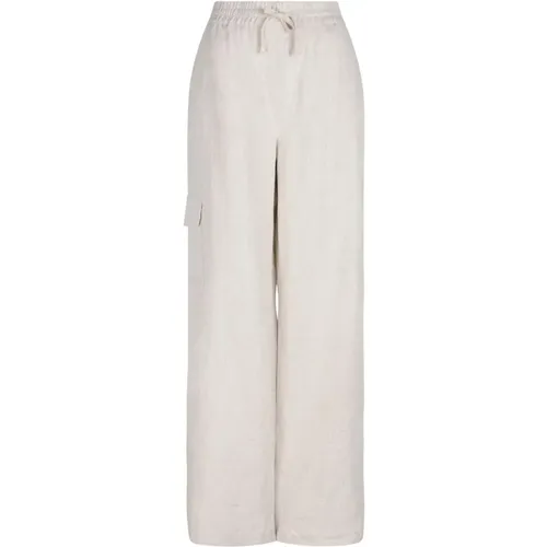 Linen Summer Pants with Drawstring , female, Sizes: XS - Dante 6 - Modalova