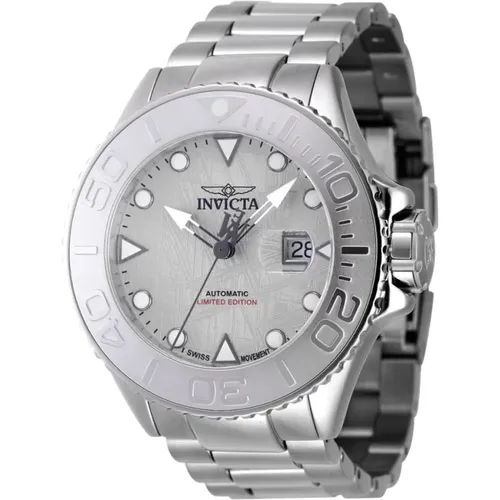 Masterpiece Automatic Watch - Silver Dial , male, Sizes: ONE SIZE - Invicta Watches - Modalova