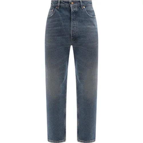 Slim-Fit Cotton Jeans Ss23 , male, Sizes: W33, W31, W30 - Golden Goose - Modalova