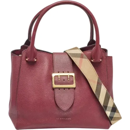 Pre-owned Leather totes , female, Sizes: ONE SIZE - Burberry Vintage - Modalova