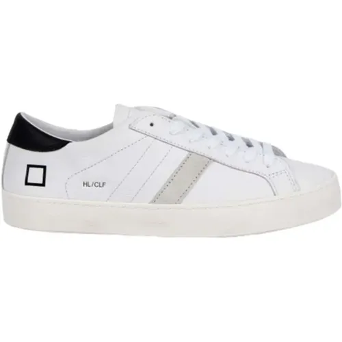 Weiße und schwarze Hill Low Sneakers , Damen, Größe: 37 EU - D.a.t.e. - Modalova